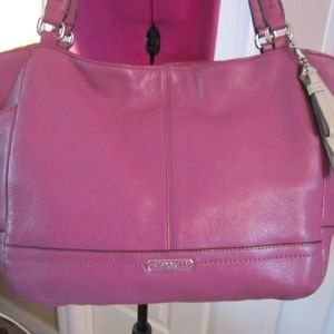 COACH purse pink rose Leather Hobo